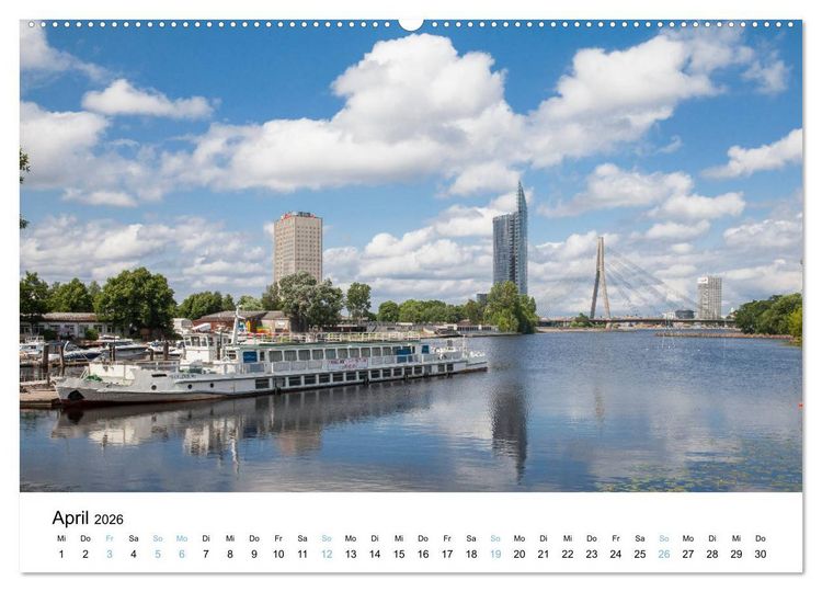 Produktbild: Riga - Metropole des Baltikums (Wandkalender 2026 DIN A2 quer), CALVENDO Monatskalender