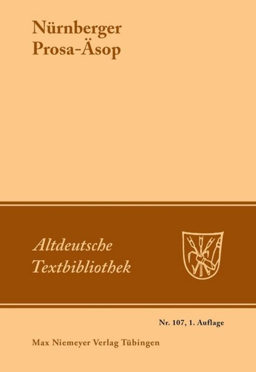 Produktbild: N&uuml;rnberger Prosa-&Auml;sop