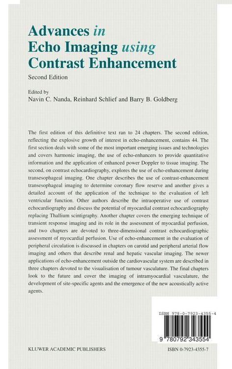 Produktbild: Advances in Echo Imaging Using Contrast Enhancement