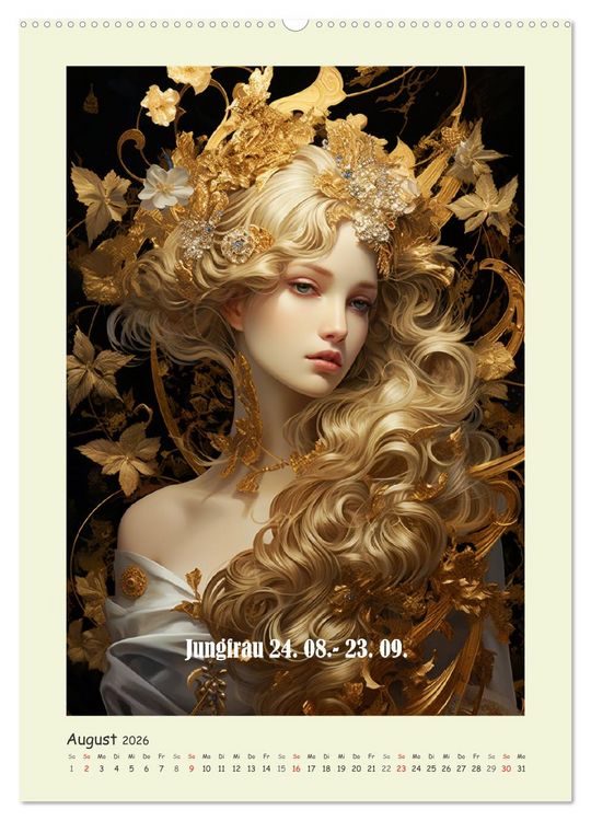 Produktbild: Tierkreiszeichen. Mit Frauenpower Sternzeichen durch das Jahr (hochwertiger Premium Wandkalender 2026 DIN A2 hoch), Kunstdruck in Hochglanz