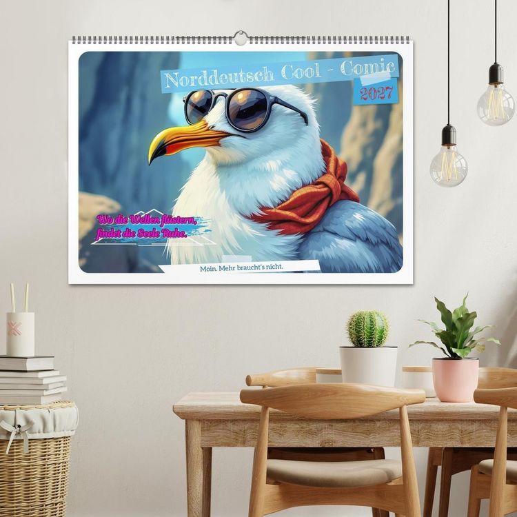 Produktbild: Norddeutsch Cool - Comic (Wandkalender 2027 DIN A2 quer), CALVENDO Monatskalender