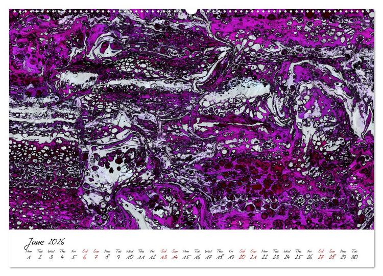 Produktbild: Your abstract colourful year (High Quality Premium Wall Calendar 2026 DIN A2 landscape),CALVENDO 12 Month Wall Calendar