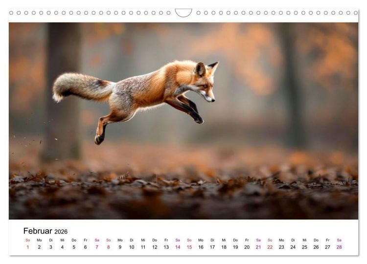 Produktbild: Fuchs - sch&ouml;ne Momente (Wandkalender 2026 DIN A3 quer), CALVENDO Monatskalender