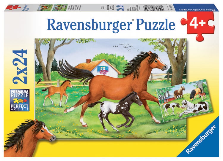 Produktbild: Puzzle Ravensburger Welt der Pferde 2 X 24 Teile
