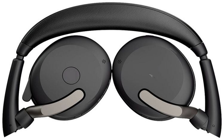 Produktbild: Jabra Evolve2 65 Flex Link380a MS + Ladepad On Ear Headset Bluetooth&reg; Stereo Schwarz Noise Cancelling Headset, Mikrofon-Stummschaltung, Lautst&auml;rker