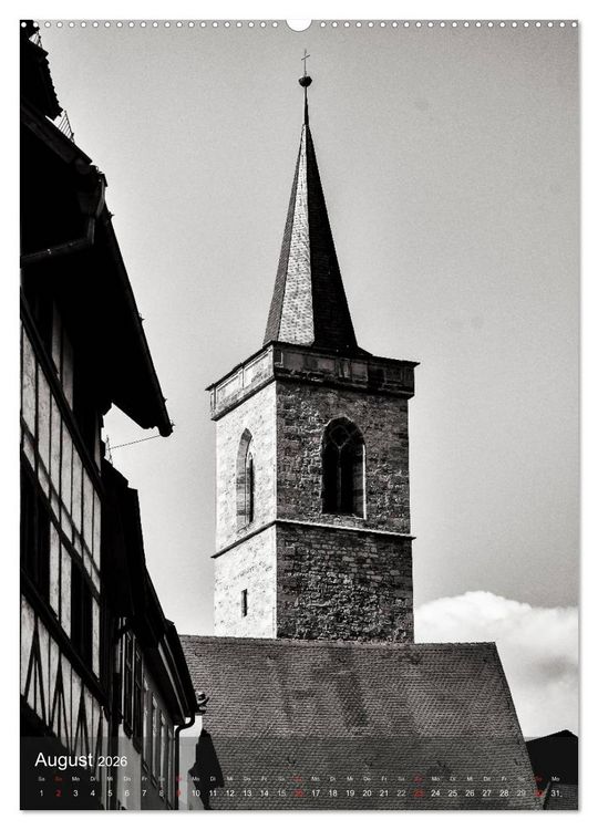 Produktbild: Ein Blick auf Erfurt (hochwertiger Premium Wandkalender 2026 DIN A2 hoch), Kunstdruck in Hochglanz