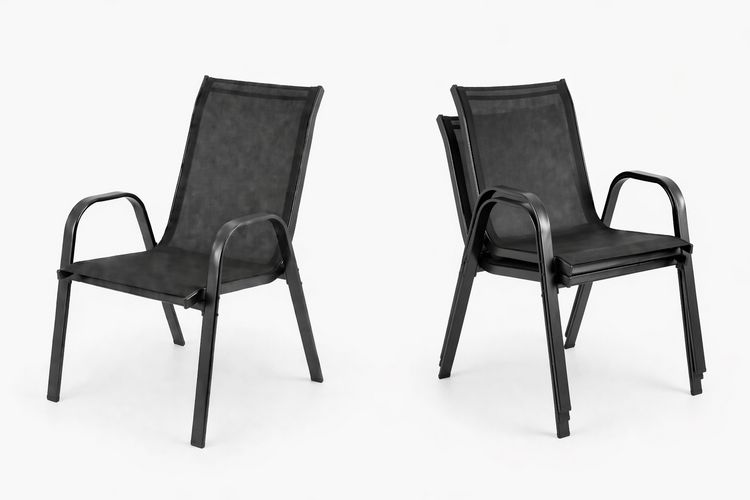 Produktbild: 3tlg Balkonset Gartenm&ouml;bel Stapelst&uuml;hle Set Sonlas