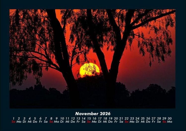 Produktbild: Sonnenuntergang 2026 Fotokalender DIN A4