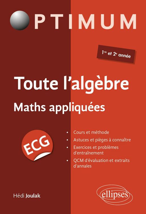 Produktbild: Toute l'alg&egrave;bre - ECG maths appliqu&eacute;es