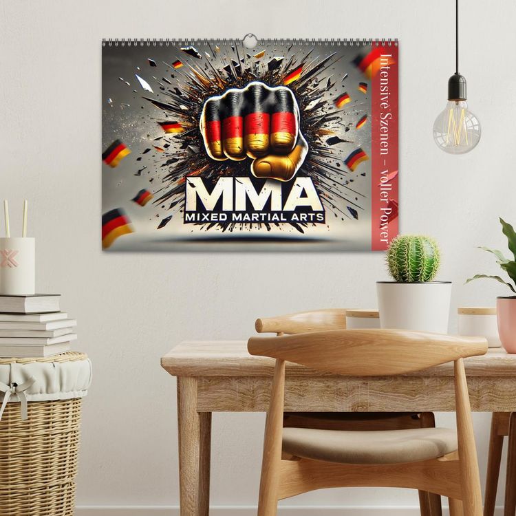 Produktbild: MMA Germany - Mixed Martial Arts Power (Wandkalender 2026 DIN A3 quer), CALVENDO Monatskalender