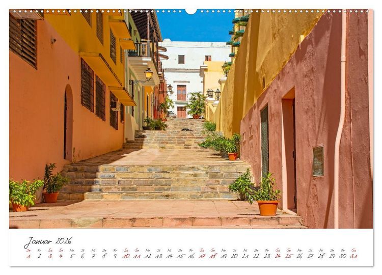 Produktbild: San Juan - Inselstadt in der Karibik (Wandkalender 2026 DIN A2 quer), CALVENDO Monatskalender
