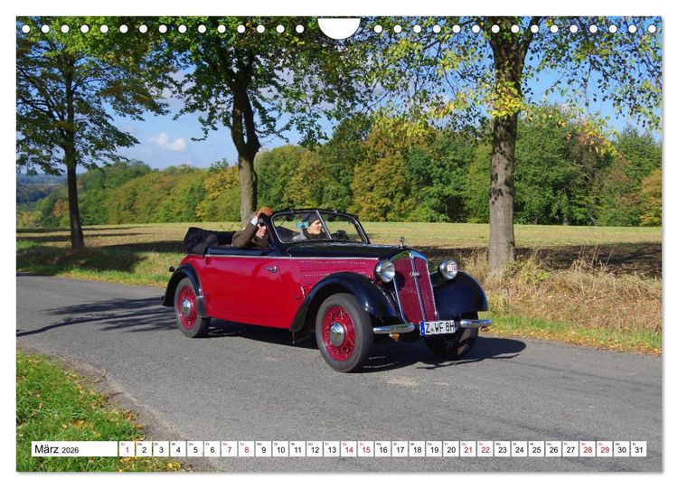 Produktbild: Oldtimer in Colditz (Wandkalender 2026 DIN A4 quer), CALVENDO Monatskalender