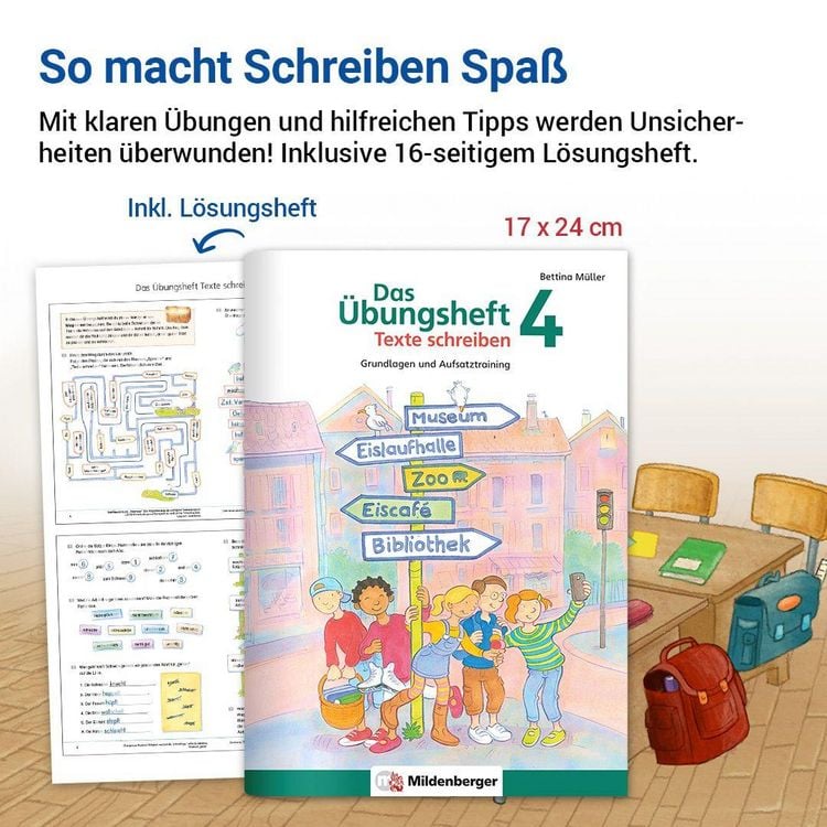 Produktbild: Das &Uuml;bungsheft Texte schreiben 4