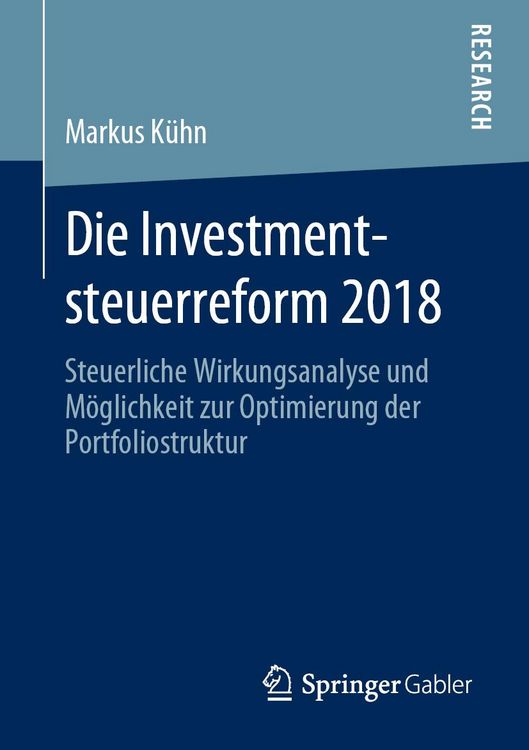 Produktbild: Die Investmentsteuerreform 2018