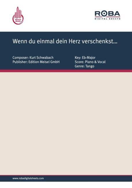 Produktbild: Wenn du einmal dein Herz verschenkst...
