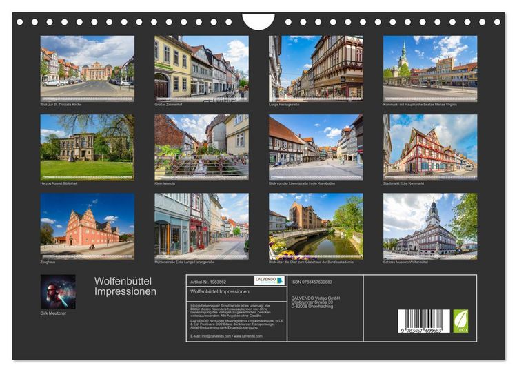Produktbild: Wolfenb&uuml;ttel Impressionen (Wandkalender 2026 DIN A4 quer), CALVENDO Monatskalender