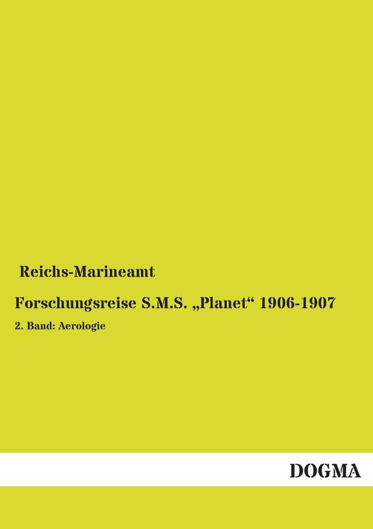 Produktbild: Forschungsreise S.M.S. "Planet" 1906-1907
