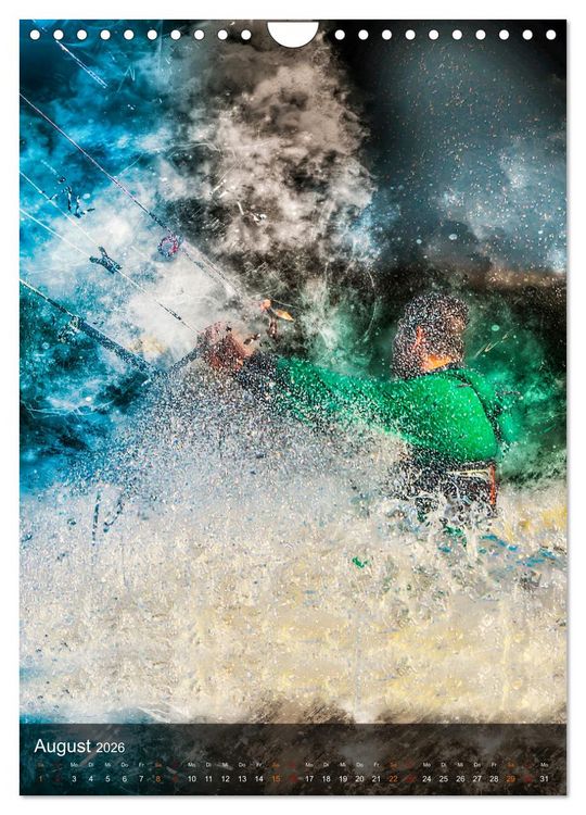 Produktbild: Kitesurfen - einfach cool (Wandkalender 2026 DIN A4 hoch), CALVENDO Monatskalender