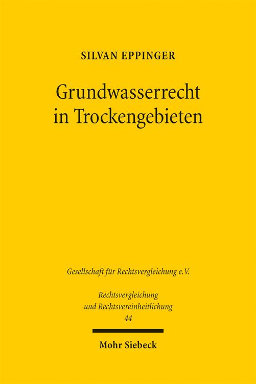 Produktbild: Grundwasserrecht in Trockengebieten