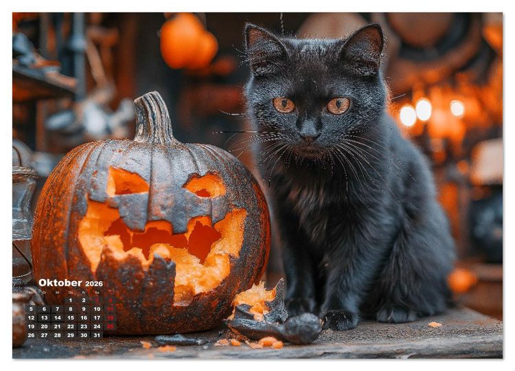 Produktbild: Momente eines Katzenbesitzers - Chaos der Samtpfoten (Wandkalender 2026 DIN A2 quer), CALVENDO Monatskalender