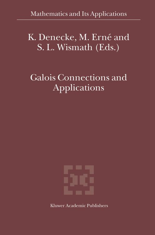 Produktbild: Galois Connections and Applications