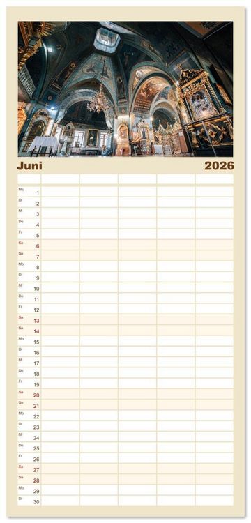 Produktbild: Familienplaner 2026 - Republik Moldawien - Das s&uuml;dosteurop&auml;ische Kleinod mit 5 Spalten (Wandkalender, 21 x 45 cm) CALVENDO