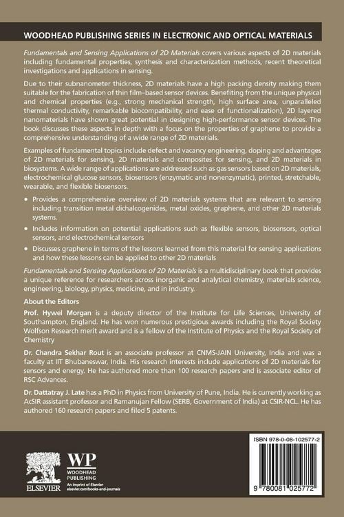 Produktbild: Fundamentals and Sensing Applications of 2D Materials
