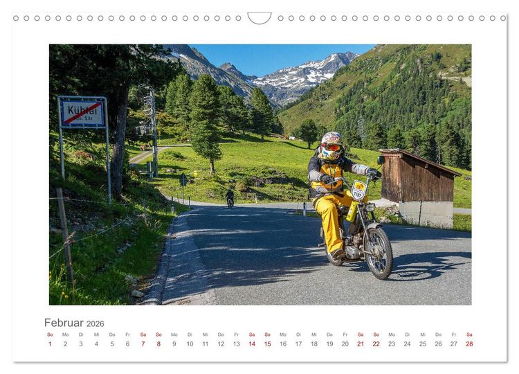 Produktbild: Faszination Zweirad - Impressionen vom &Ouml;tztaler Moped Marathon (Wandkalender 2026 DIN A3 quer), CALVENDO Monatskalender