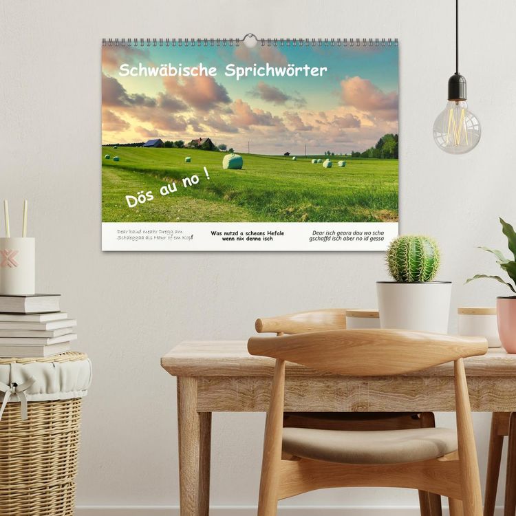 Produktbild: 03 Schw&auml;bische Sprichw&ouml;rter - D&ouml;s au no! (Wandkalender 2026 DIN A3 quer), CALVENDO Monatskalender
