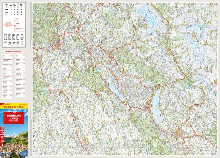 Produktbild: MARCO POLO Reisekarte Schweiz 1:275.000