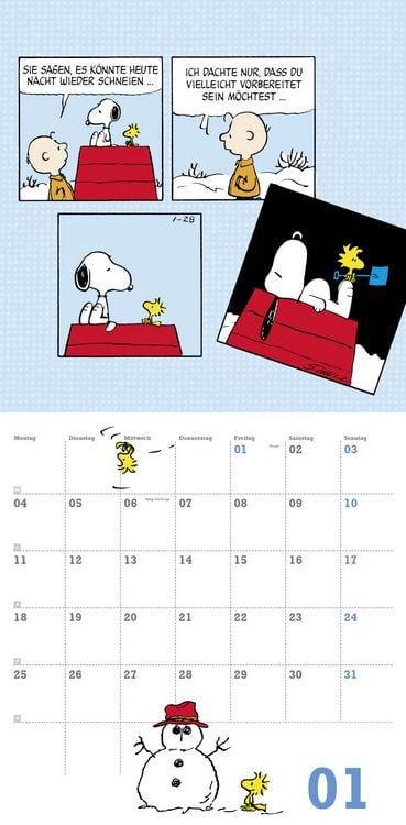 Produktbild: Peanuts Broschurkalender