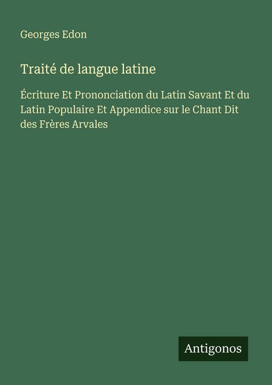 Produktbild: Trait&eacute; de langue latine
