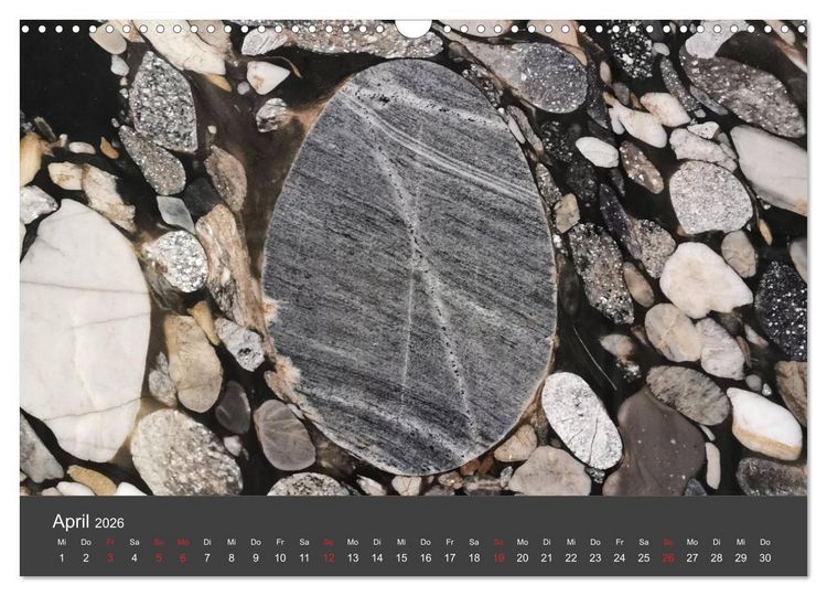 Produktbild: Stein, Kunst der Natur (Wandkalender 2026 DIN A3 quer), CALVENDO Monatskalender