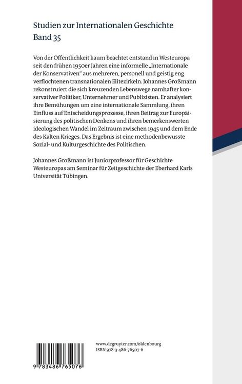 Produktbild: Die Internationale der Konservativen