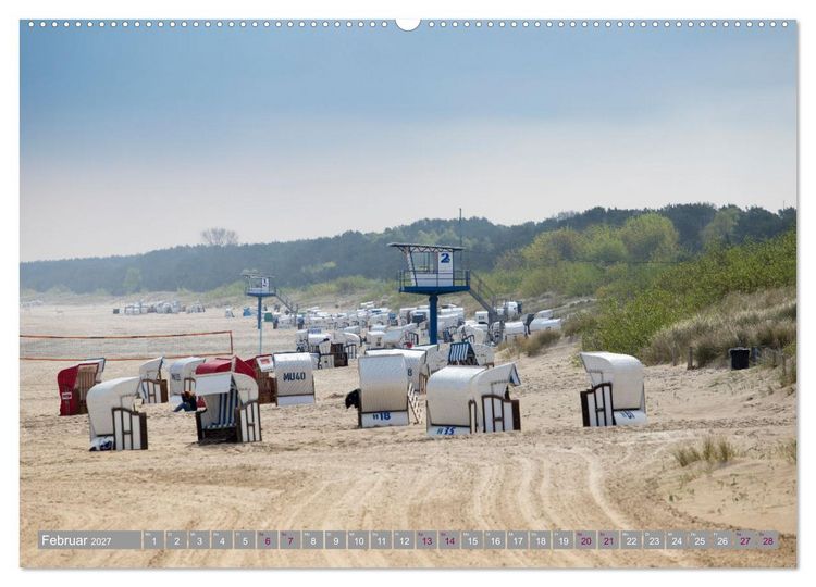 Produktbild: Usedom - Perle an der Ostsee (Wandkalender 2027 DIN A2 quer), CALVENDO Monatskalender