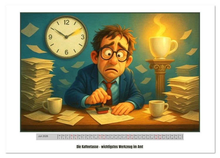 Produktbild: Beruflich komisch &ndash; Alltag mit Augenzwinkern (Wandkalender 2026 DIN A4 quer), CALVENDO Monatskalender