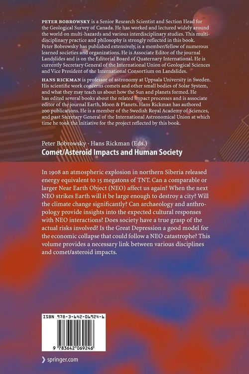 Produktbild: Comet/Asteroid Impacts and Human Society