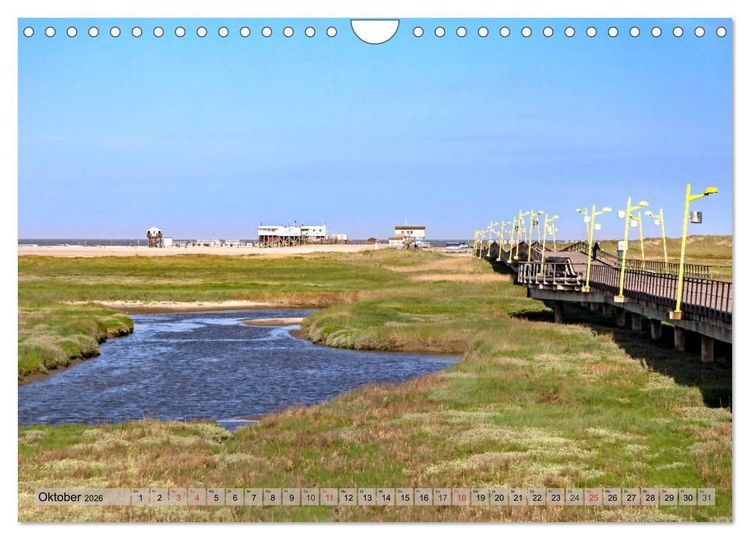 Produktbild: St. Peter Ording - Atemberaubende Momente (Wandkalender 2026 DIN A4 quer), CALVENDO Monatskalender