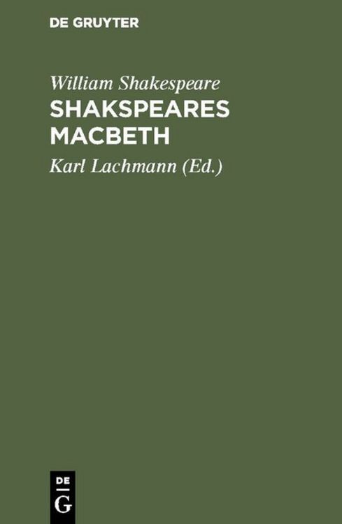 Produktbild: Shakspeare&rsquo;s Macbeth