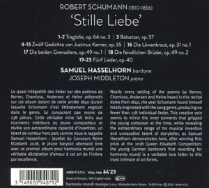 Produktbild: Schumann: Stille Liebe