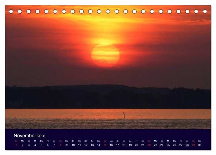 Produktbild: Rund um die Kieler F&ouml;rde (Tischkalender 2026 DIN A5 quer), CALVENDO Monatskalender