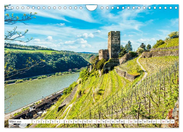 Produktbild: Kaub - Romantische Stadt am Rhein (Wandkalender 2026 DIN A4 quer), CALVENDO Monatskalender