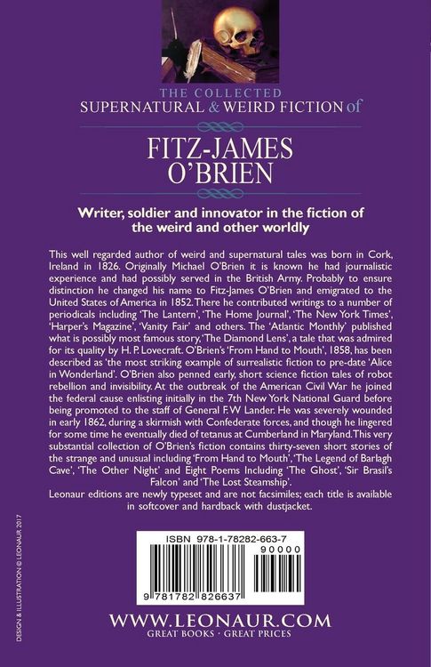 Produktbild: The Collected Supernatural and Weird Fiction of Fitz-James O'Brien