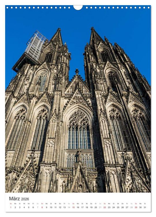 Produktbild: K&ouml;lner Dom - Blickwinkel auf ein Wahrzeichen (Wandkalender 2026 DIN A3 hoch), CALVENDO Monatskalender