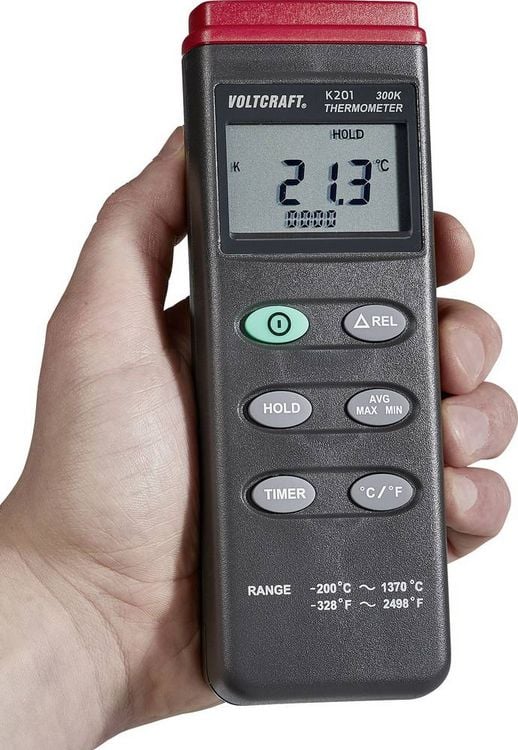 Produktbild: VOLTCRAFT K201 Temperatur-Messger&auml;t -200 - +1370&deg;C F&uuml;hler-Typ K