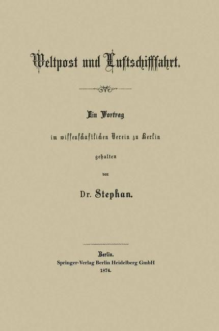 Produktbild: Weltpost und Luftschifffahrt