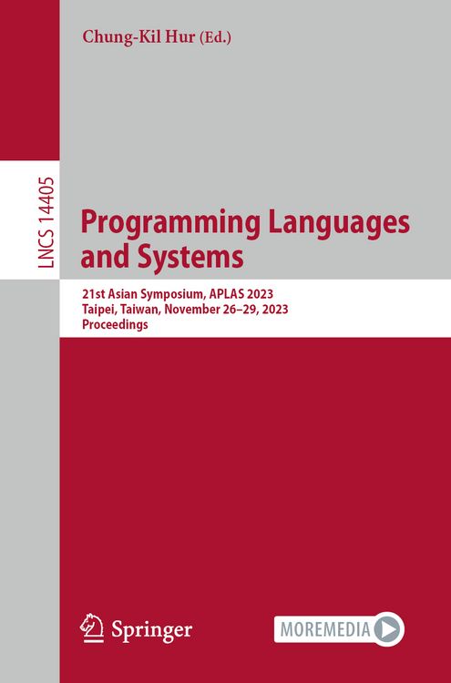 Produktbild: Programming Languages and Systems