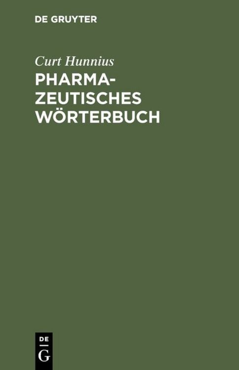 Produktbild: Pharmazeutisches W&ouml;rterbuch