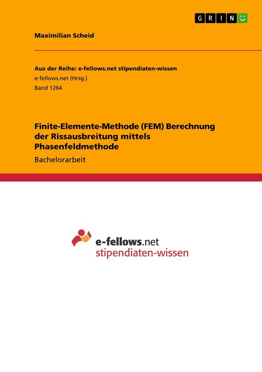 Produktbild: Finite-Elemente-Methode (FEM) Berechnung der Rissausbreitung mittels Phasenfeldmethode