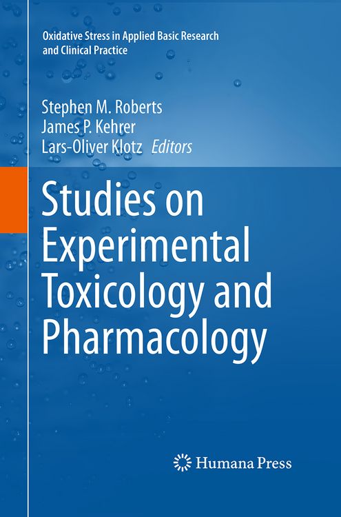 Produktbild: Studies on Experimental Toxicology and Pharmacology